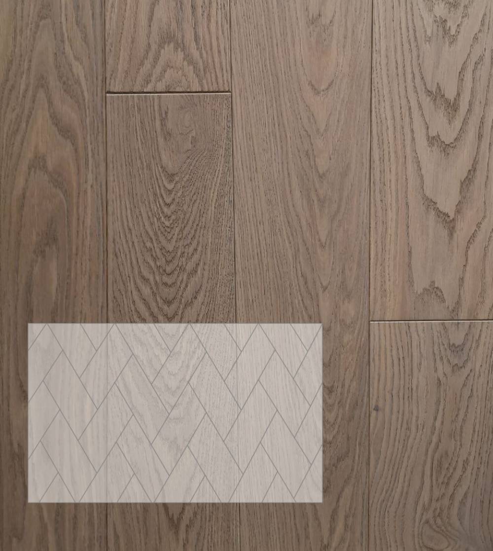 Инженерная доска Modern Decor Паттерн Дуб Сноу селект итальянская елка 323×140×16